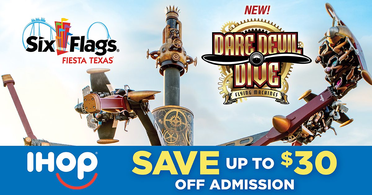 Big Savings for Big Springtime Fun with IHOP and Six Flags Fiesta Texas