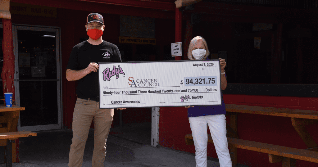 Rudy’s Raises Over $94,000 for SA Cancer Council