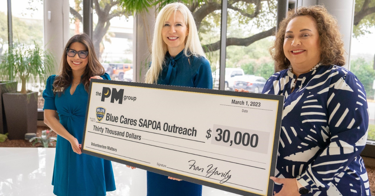 Blue Santa Celebrates a March Christmas Present From The PM Group!